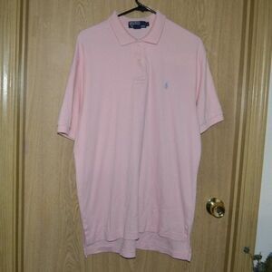 Polo By Ralph Lauren Men's Light Pink Polo Cotton Shirt